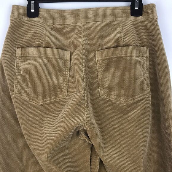 NWT J Crew High Rise Corduroy Pants Straight Leg Trousers Camel Tan Pockets Sz 6 - Picture 4 of 9